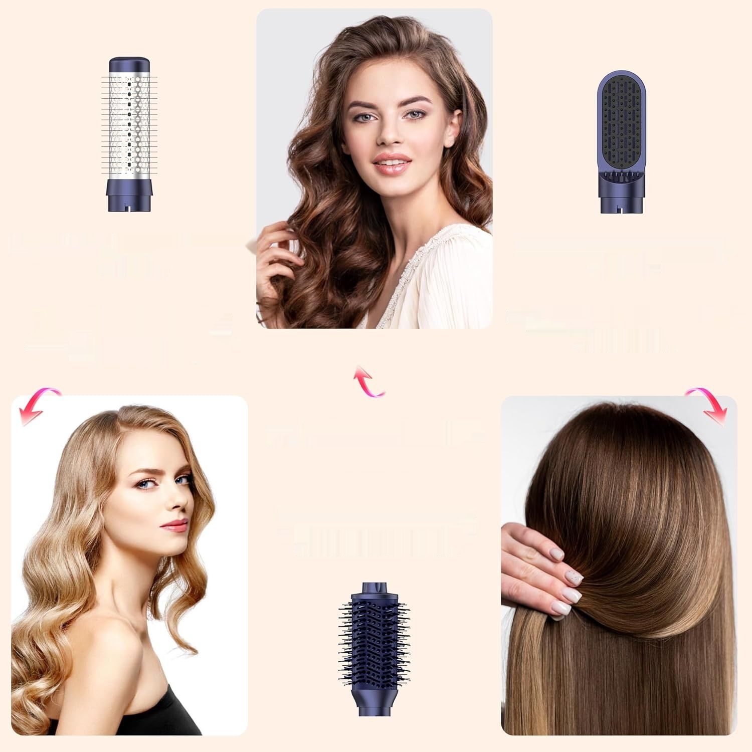 UKLISS 7 w 1 Pro Airstyler i Szybkoschnąca Suszarka do Włosów z Jonizacją