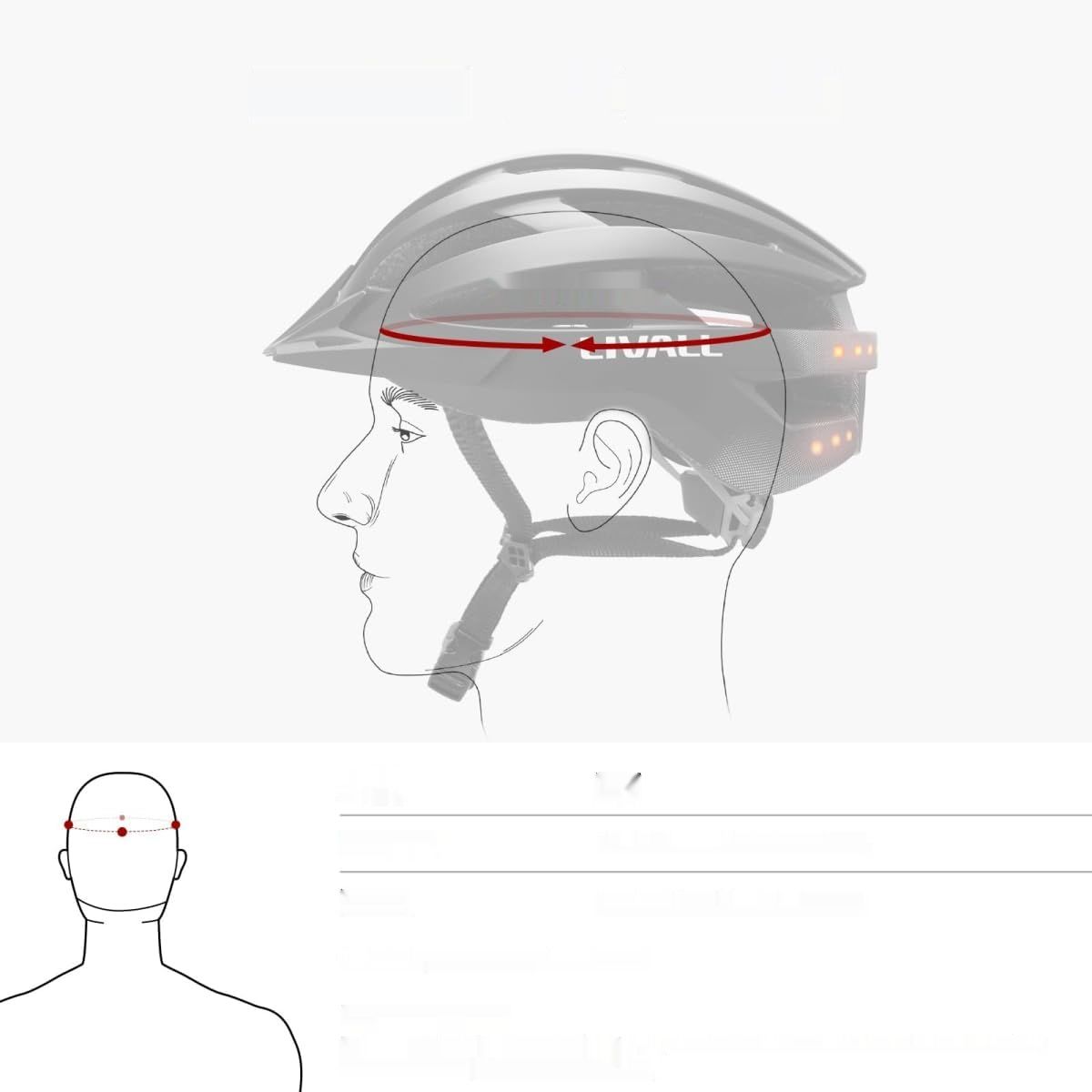 LIVALL Inteligentny Kask Rowerowy z Tylnym Światłem LED