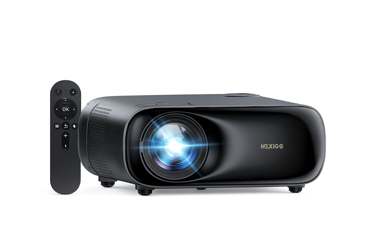NexiGo PJ40 (Gen 3) Projektor z WiFi i Bluetooth, 1080P Native, 4K