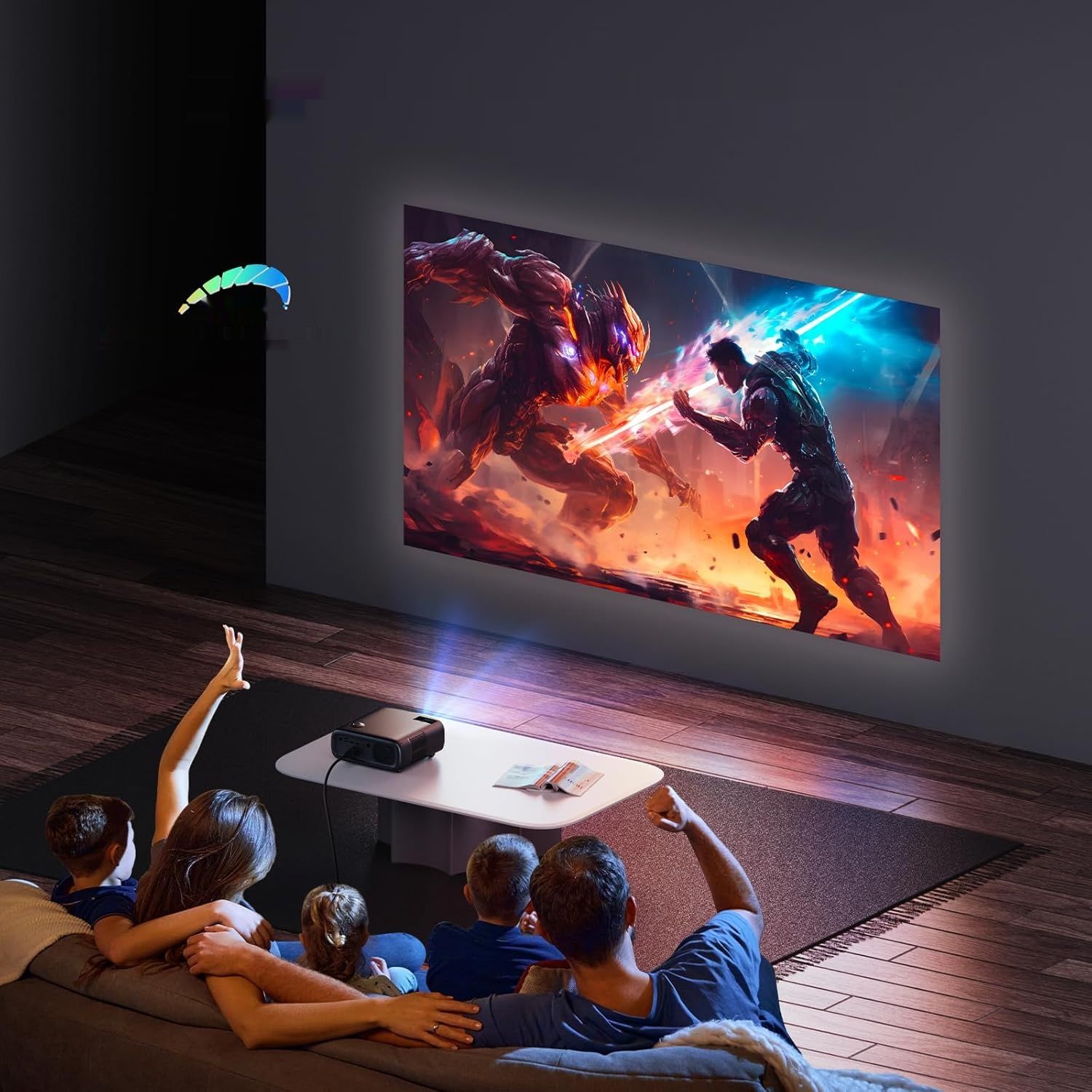 NexiGo PJ40 (Gen 3) Projektor z WiFi i Bluetooth, 1080P Native, 4K