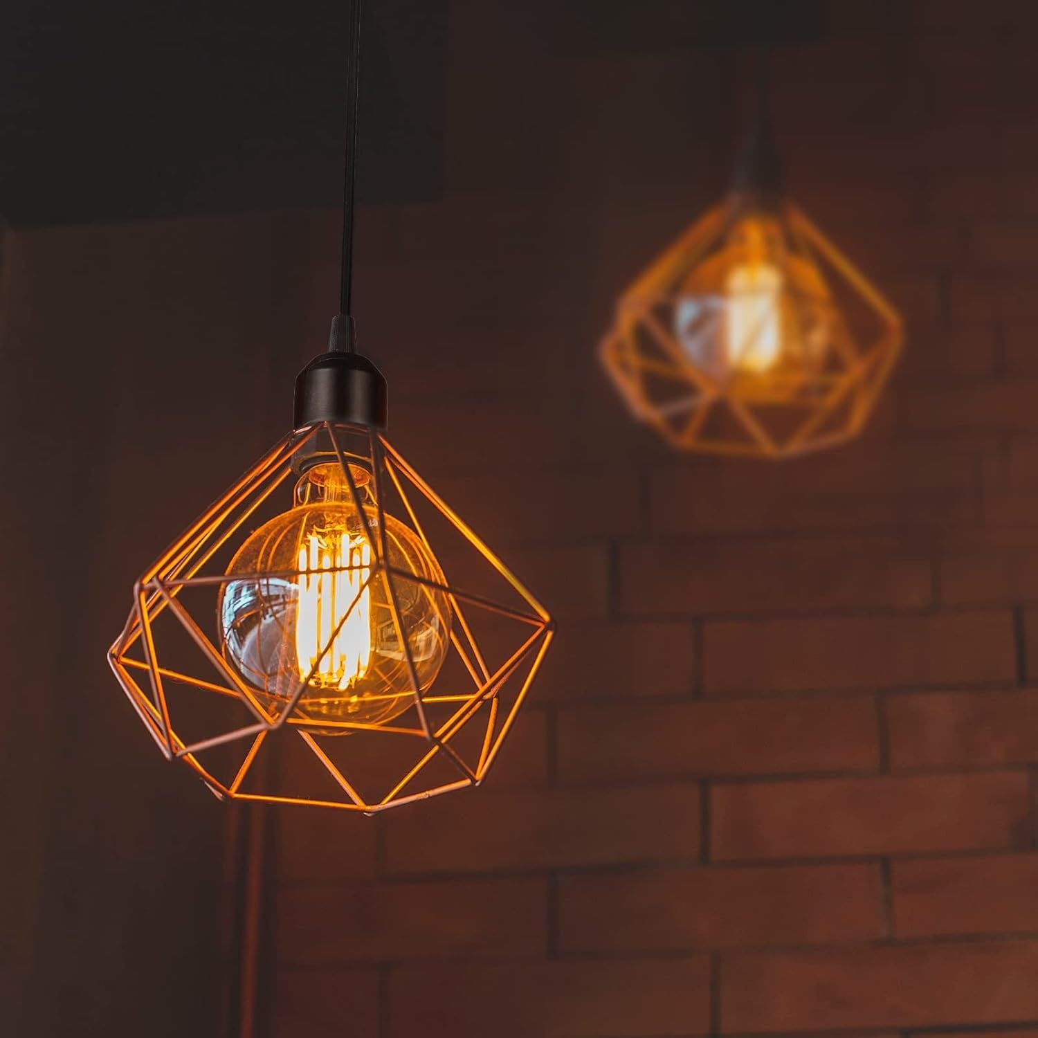 Linkind Oprawka Lampy Metalowej E27, Zestaw 2 sztuk, Czarny.