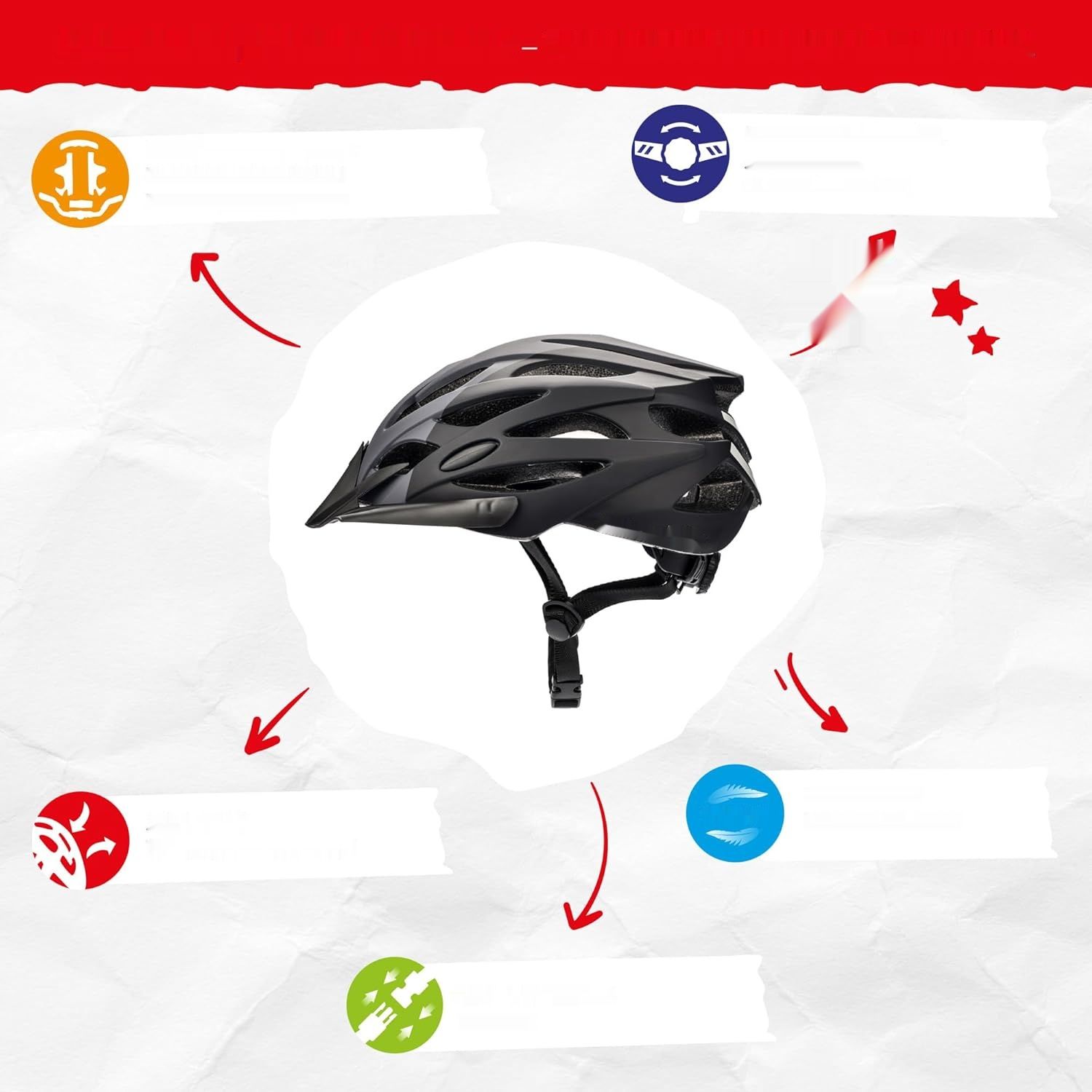 Kask rowerowy Marven MTB i VTC dla dorosłych oraz młodzieży unisex.