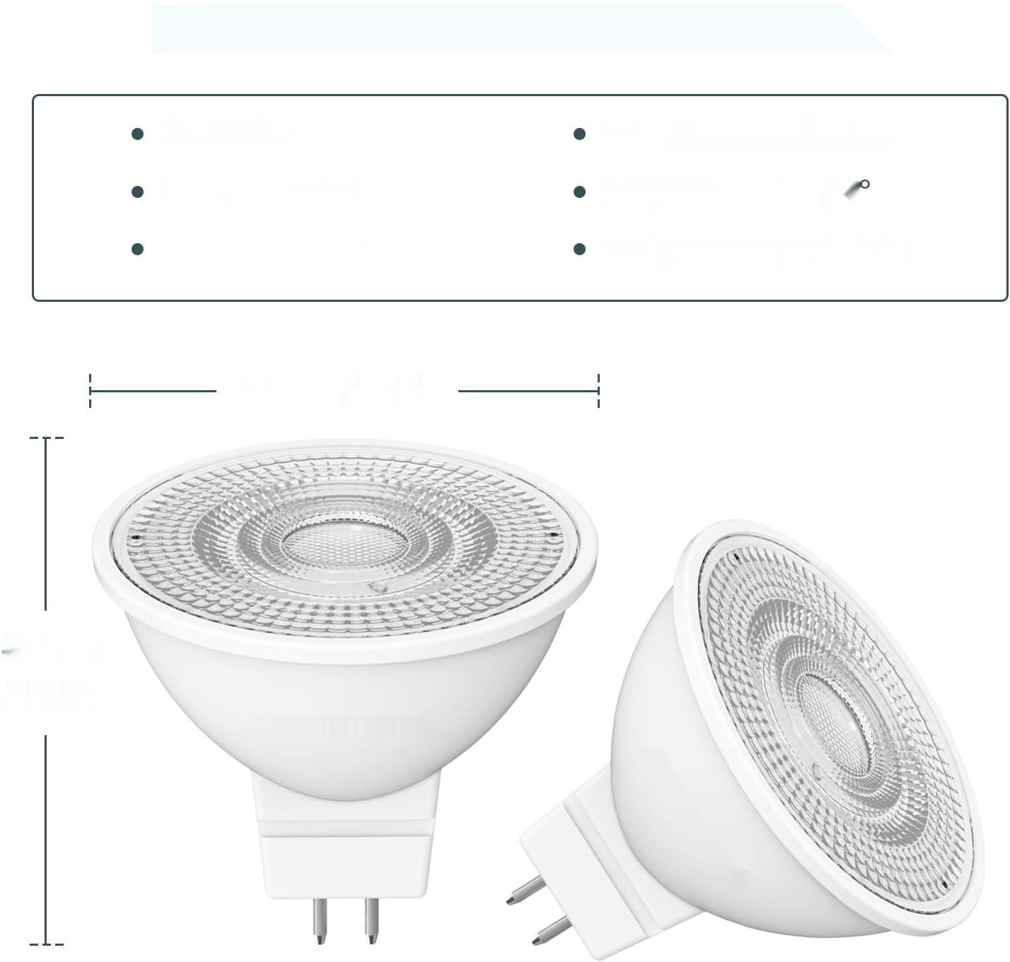 Linkind Żarówka LED GU5.3 MR16, 3.4W, 2700K, Zestaw 10 sztuk