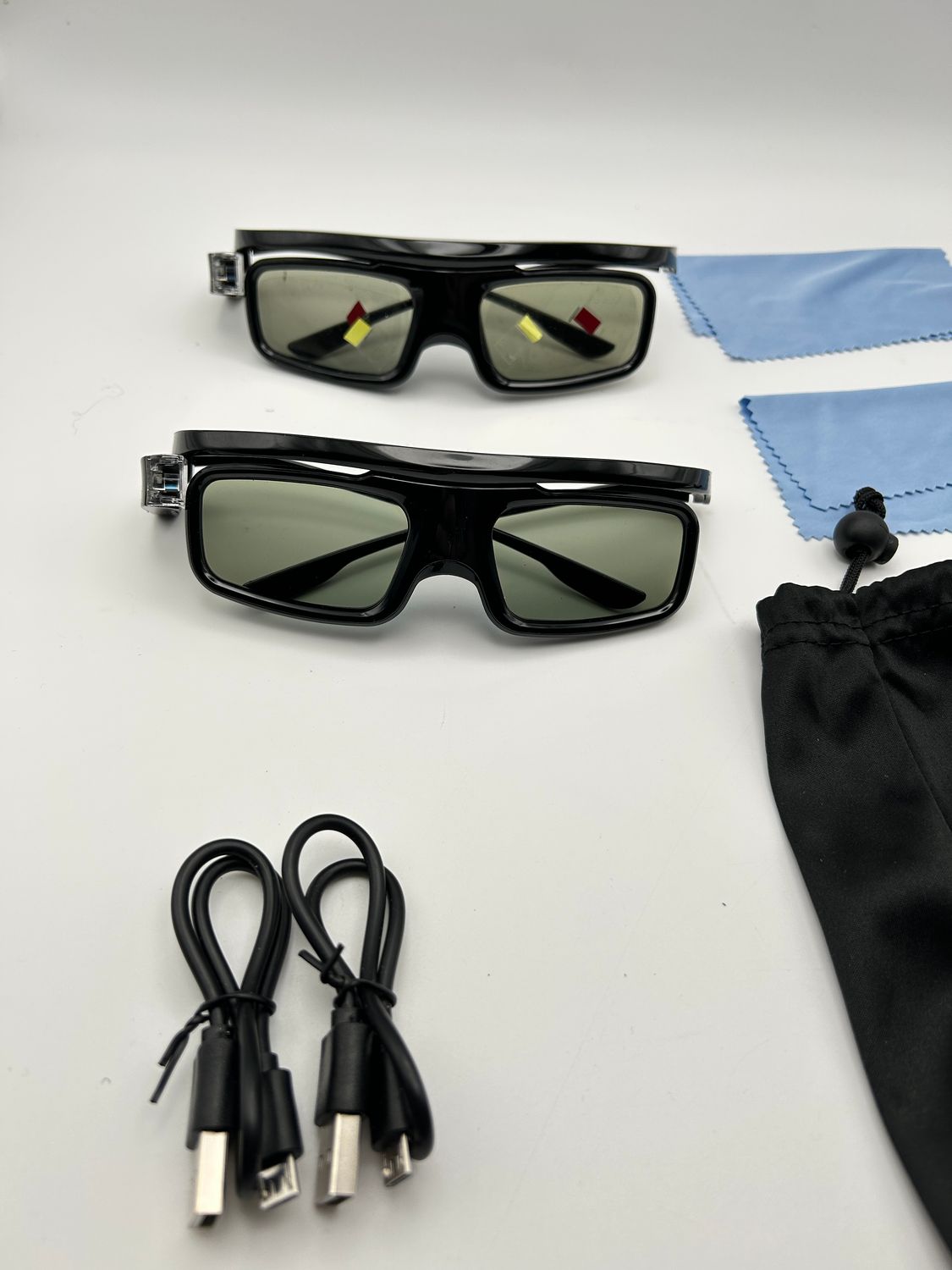 NexiGo okulary 3D DLP-Link, aktywne, kompatybilne z Aurora, Aurora Pro.