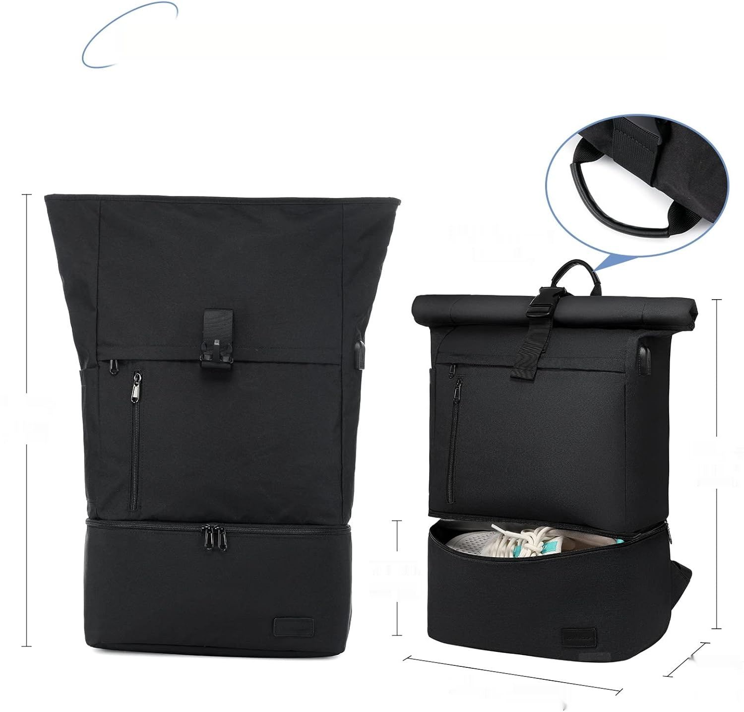 LOVEVOOK Damski Plecak na Laptop 15,6 Cala