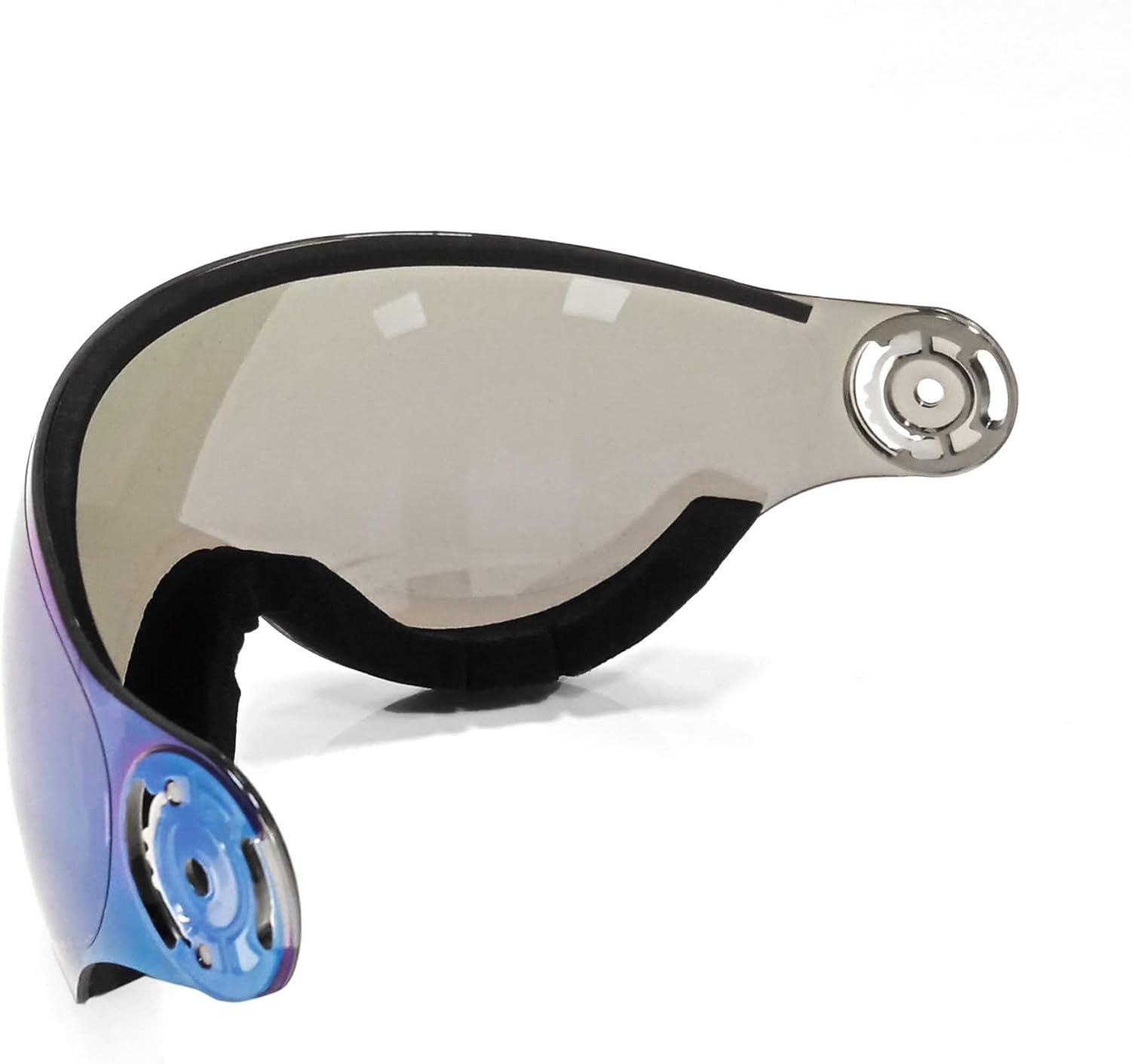 Kask narciarski z nausznikami, certyfikowany do snowboardu.