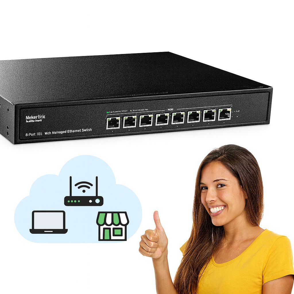 MokerLink 8 portów 10 Gigabit Managed Switch