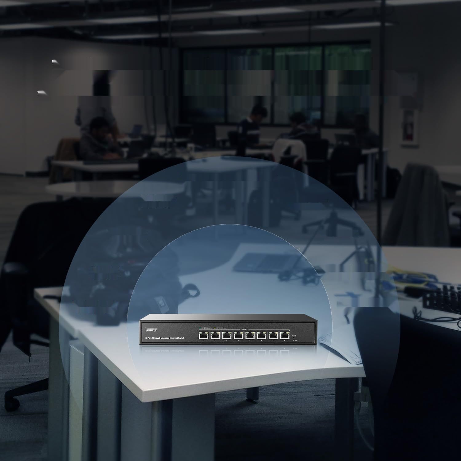 MokerLink 8 portów 10 Gigabit Managed Switch