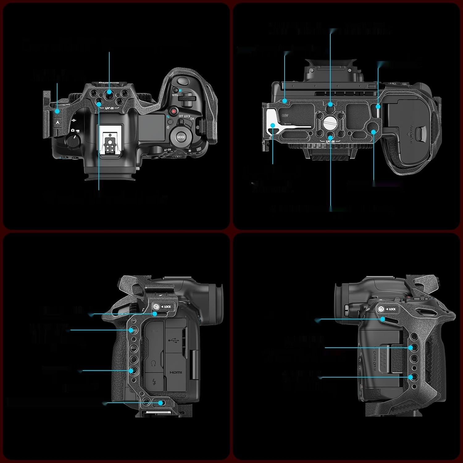 SMALLRIG Klatka Black Mamba do Canon EOS R5 Mark II