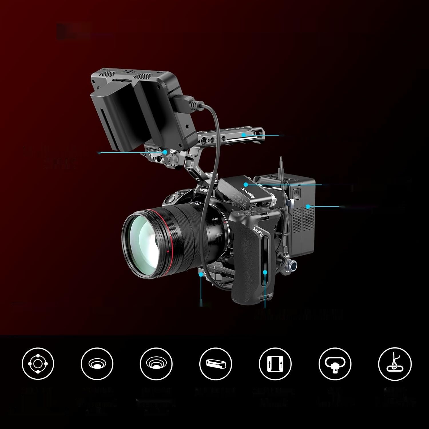 SMALLRIG Klatka Black Mamba do Canon EOS R5 Mark II