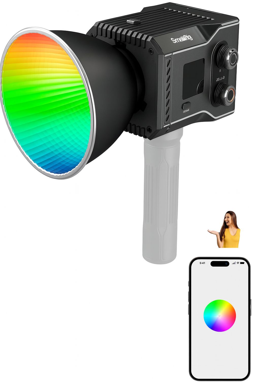 SMALLRIG RC 60C RGB LED Lampa Video 2500K-10000K - 4808