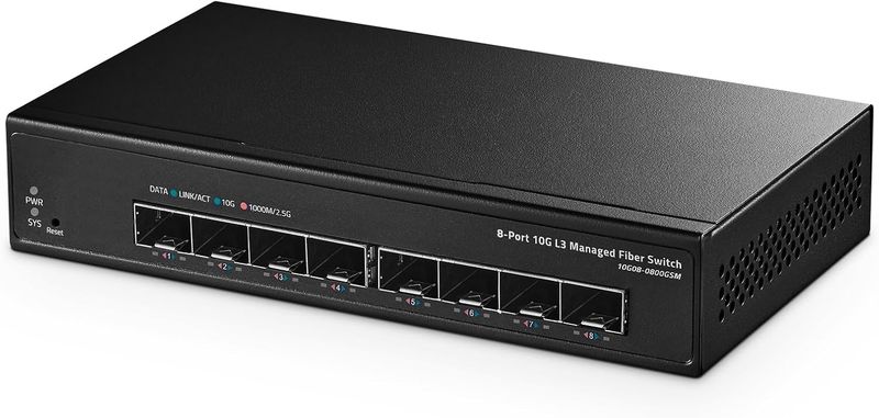 Binardat 8 portowy przełącznik 10 Gigabit SFP Managed