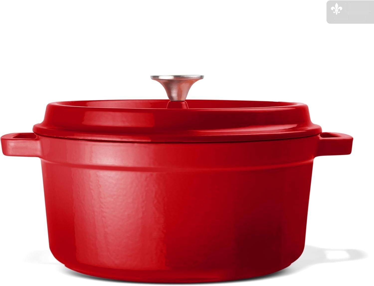 Ottia Żeliwny Garnek - 28 cm Garnek z pokrywką