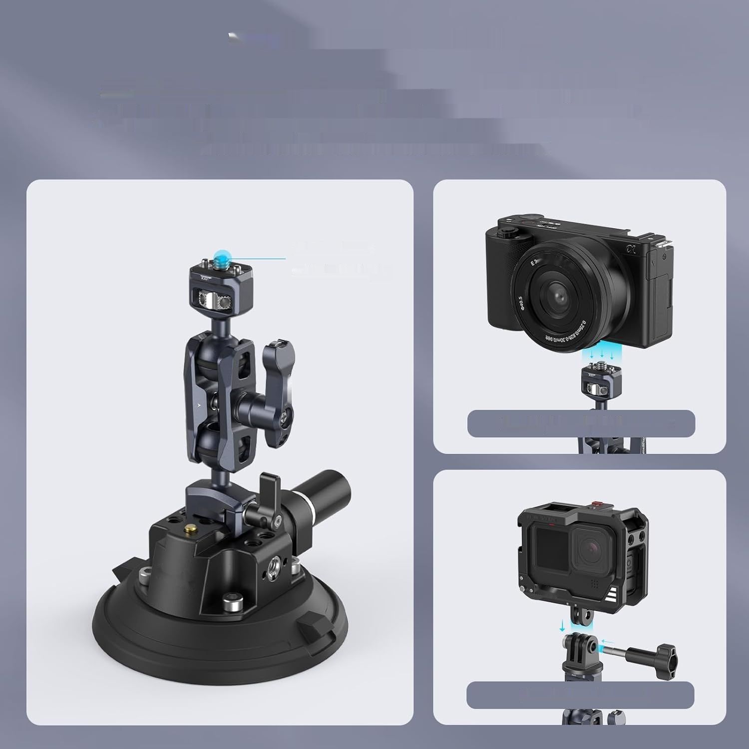 SMALLRIG Uchwyt do kamery z przyssawką, model 4236B