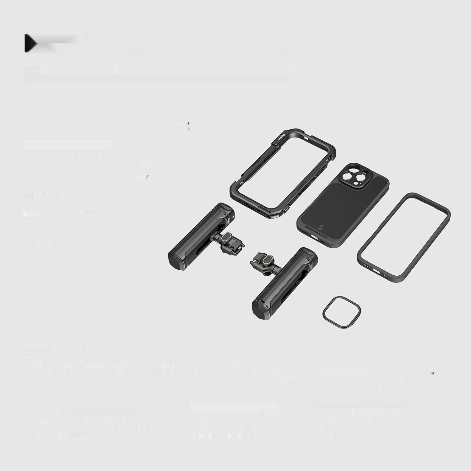SMALLRIG Zestaw Podwójnego Uchwycenia Telefonu Video Cage do 16 Pro