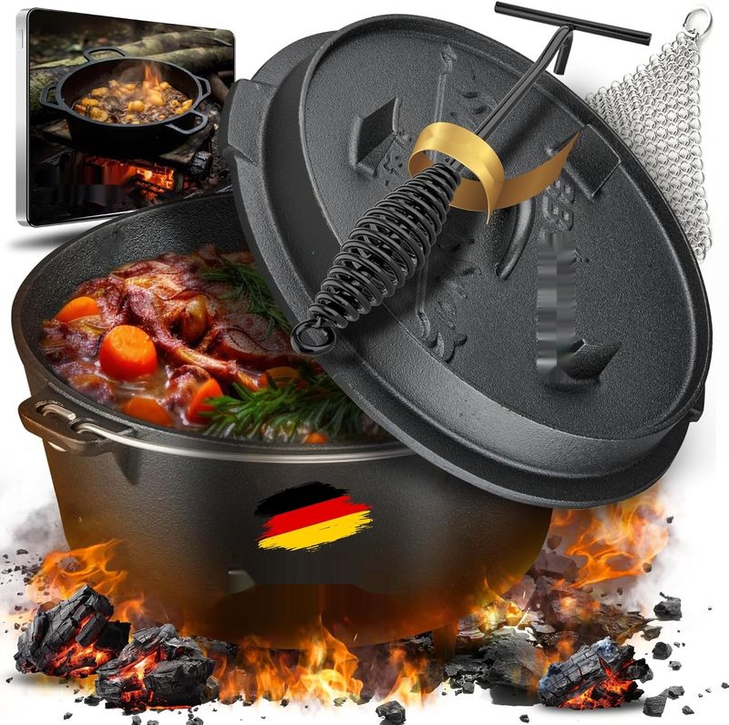 BBQ BEN Zestaw do pieczenia w piekarniku holenderskim 9L.