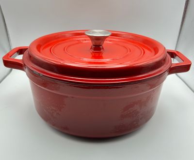 Ottia Żeliwny Garnek - 28 cm Garnek z pokrywką
