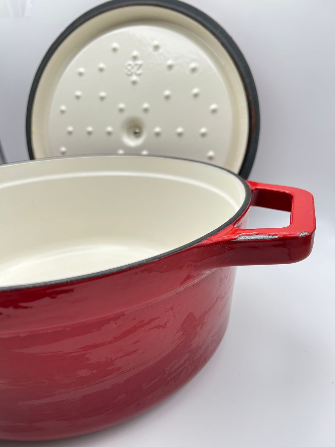 Ottia Żeliwny Garnek - 28 cm Garnek z pokrywką