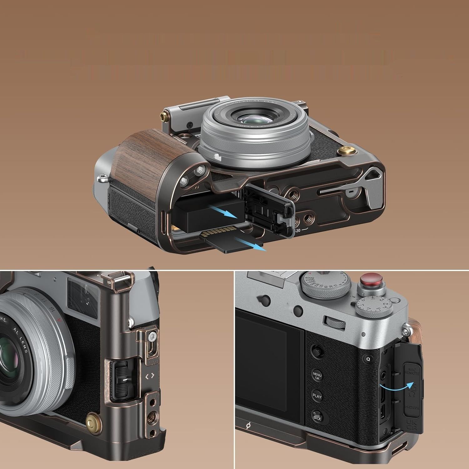 SMALLRIG X100VI Retro Cage Klatka dla FUJIFILM X100VI - 4557