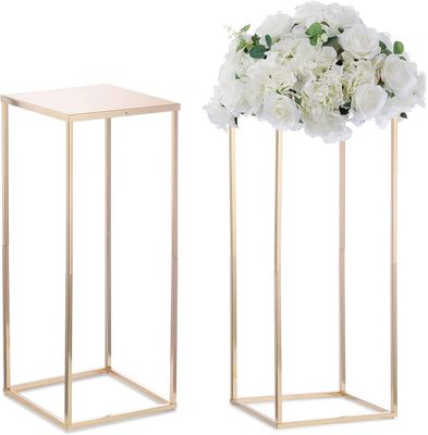 Nuptio Złoty wazon, 2 szt., 60 cm, metalowy wazon podłogowy