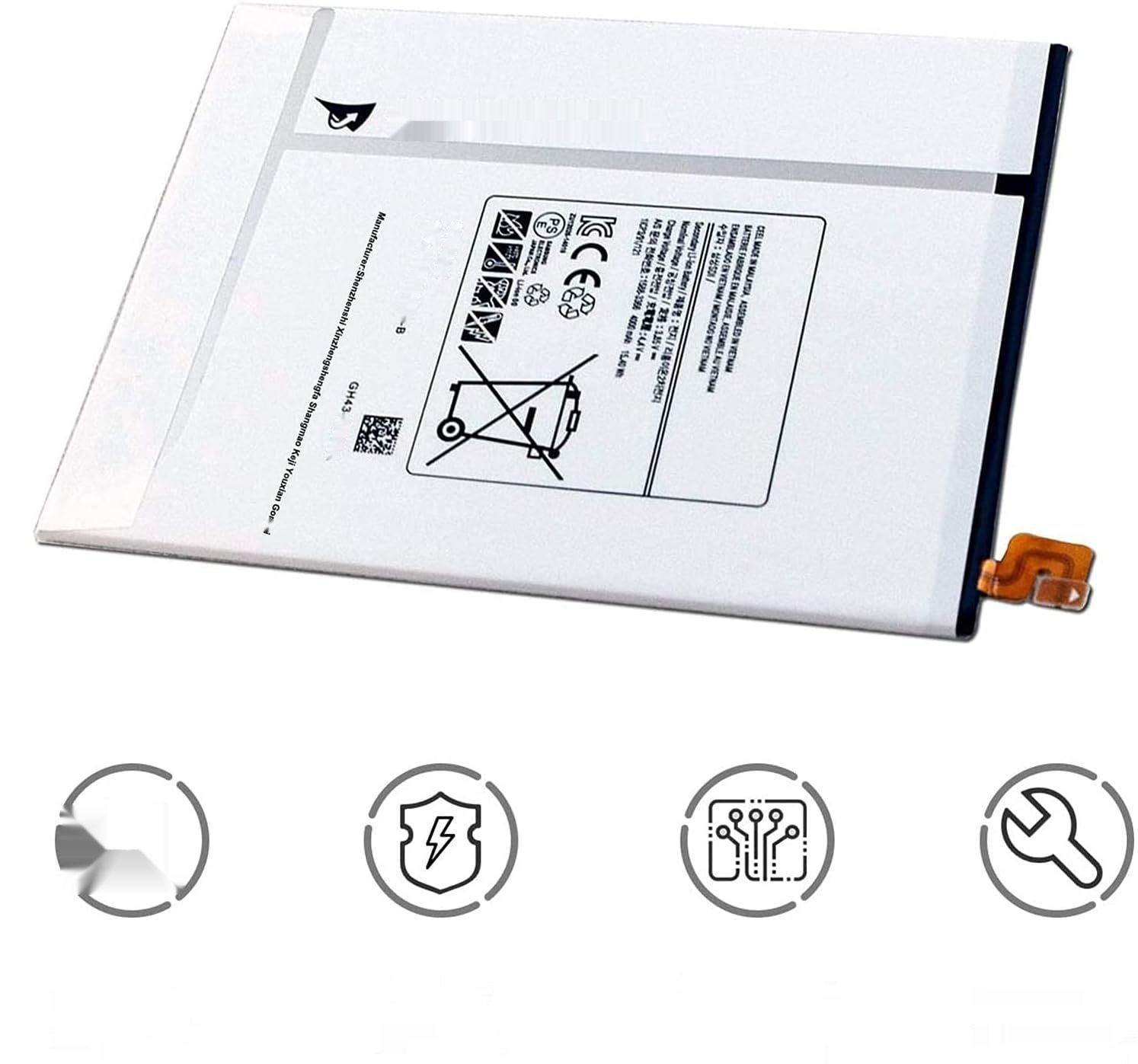 HUBEI Bateria EB-BT710ABE do Galaxy Tab S2 8.0 (3,85V 4000mAh)