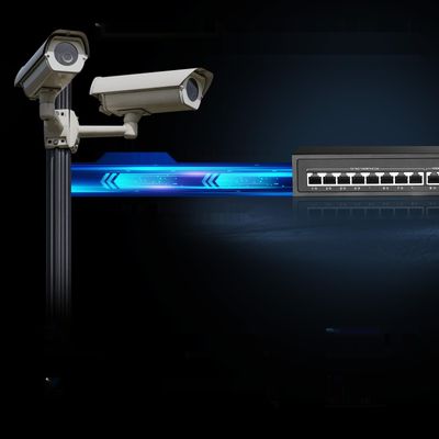 Binardat 11 Port Gigabit POE Switch, 8 portów POE+ 1000Mbps, 2 porty Gigabit Uplink, 1 port Gigabit SFP