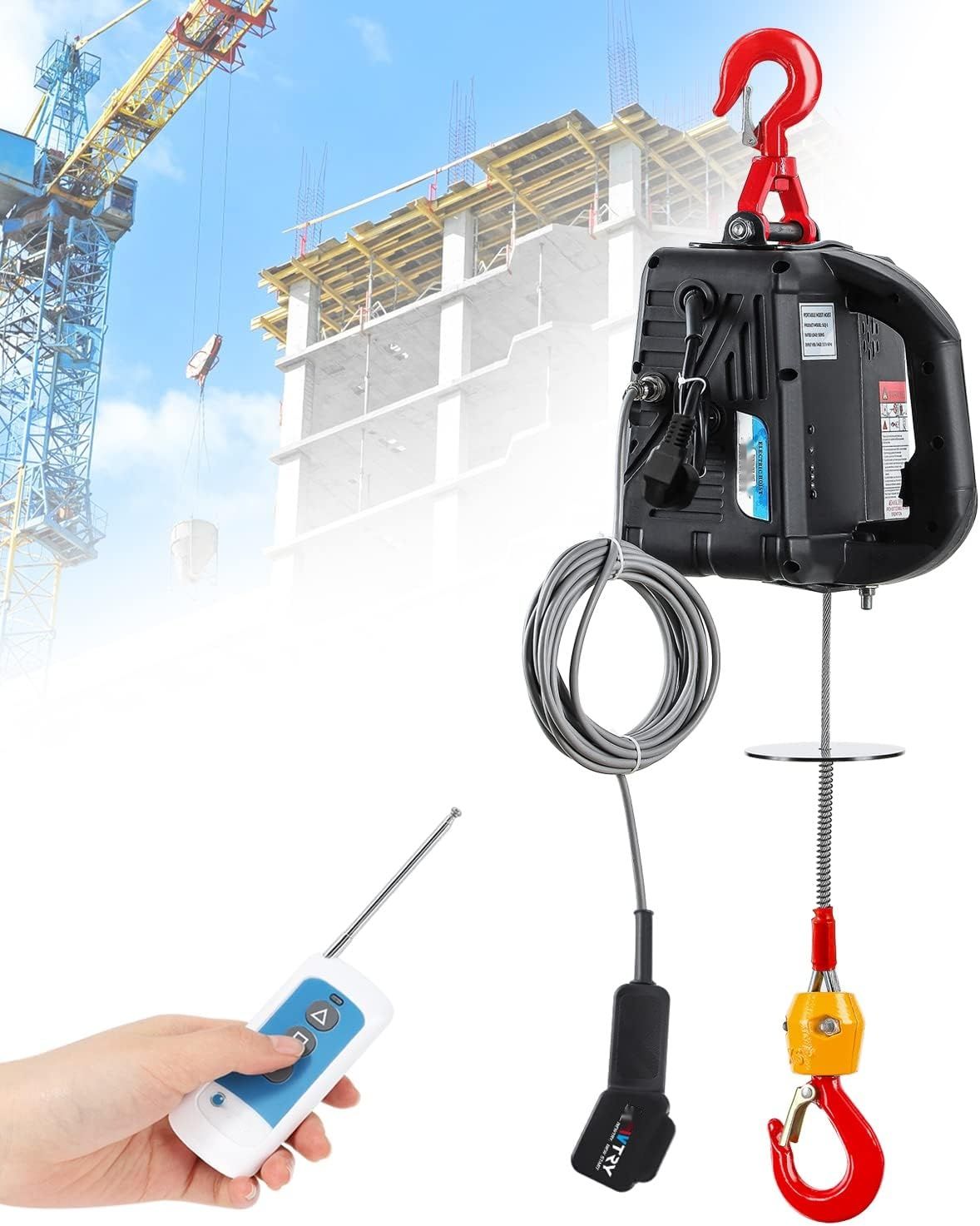 NEWTRY 500kg Elektryczny wciągnik 3 w 1