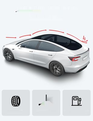 BASENOR 2024-2025 do Tesla Model 3 Performance Spoiler ABS Tylny Spoiler