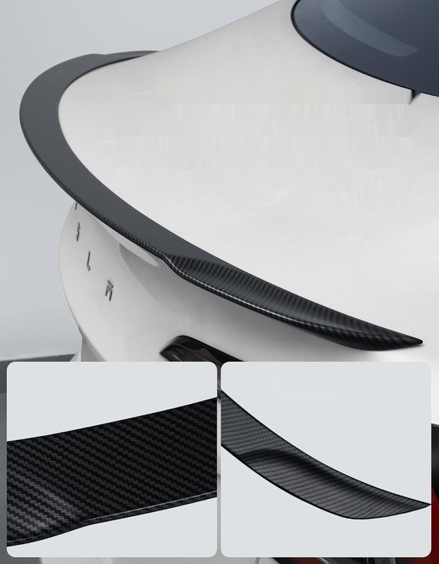 BASENOR 2017-2023 Tesla Model 3 Rear Spoiler Wing ABS Material OEM Rear Trunk Lip Model 3 Accessories Matte Black