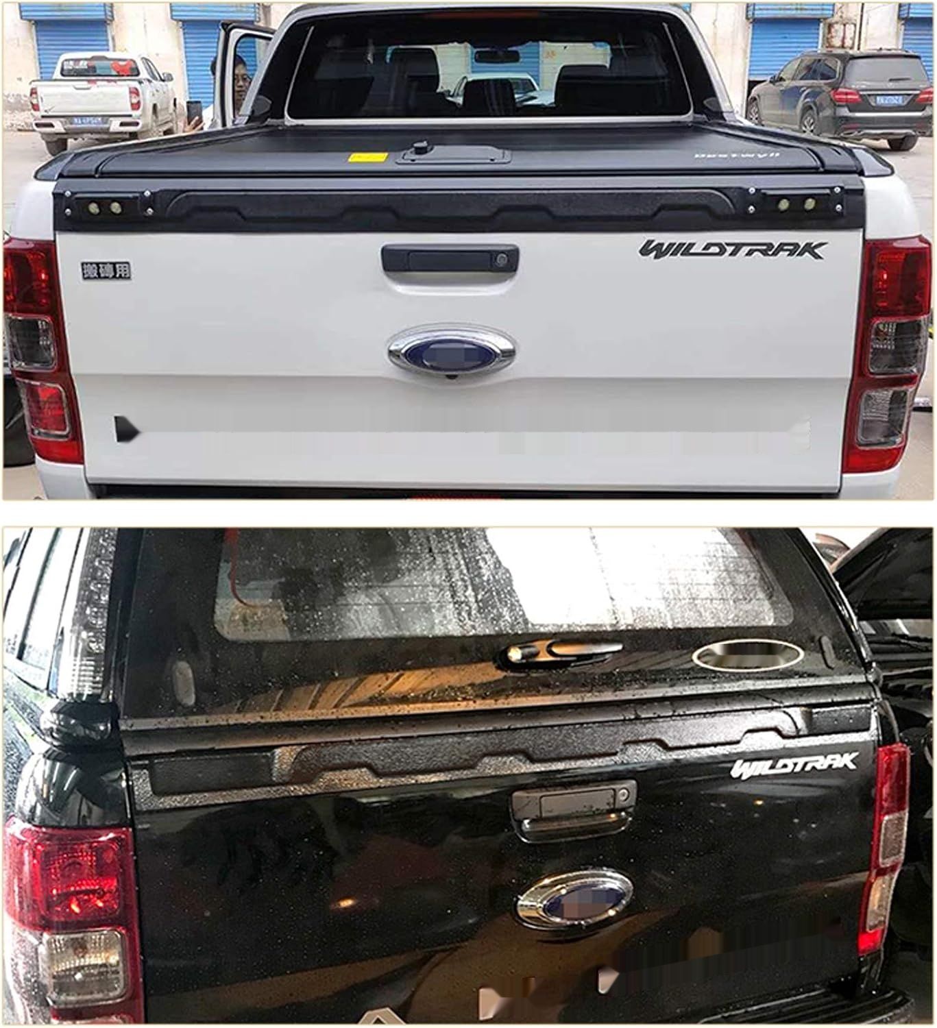 JHCHAN Ochrona Zderzaka z LED do klapy Ford Ranger 2012-2022