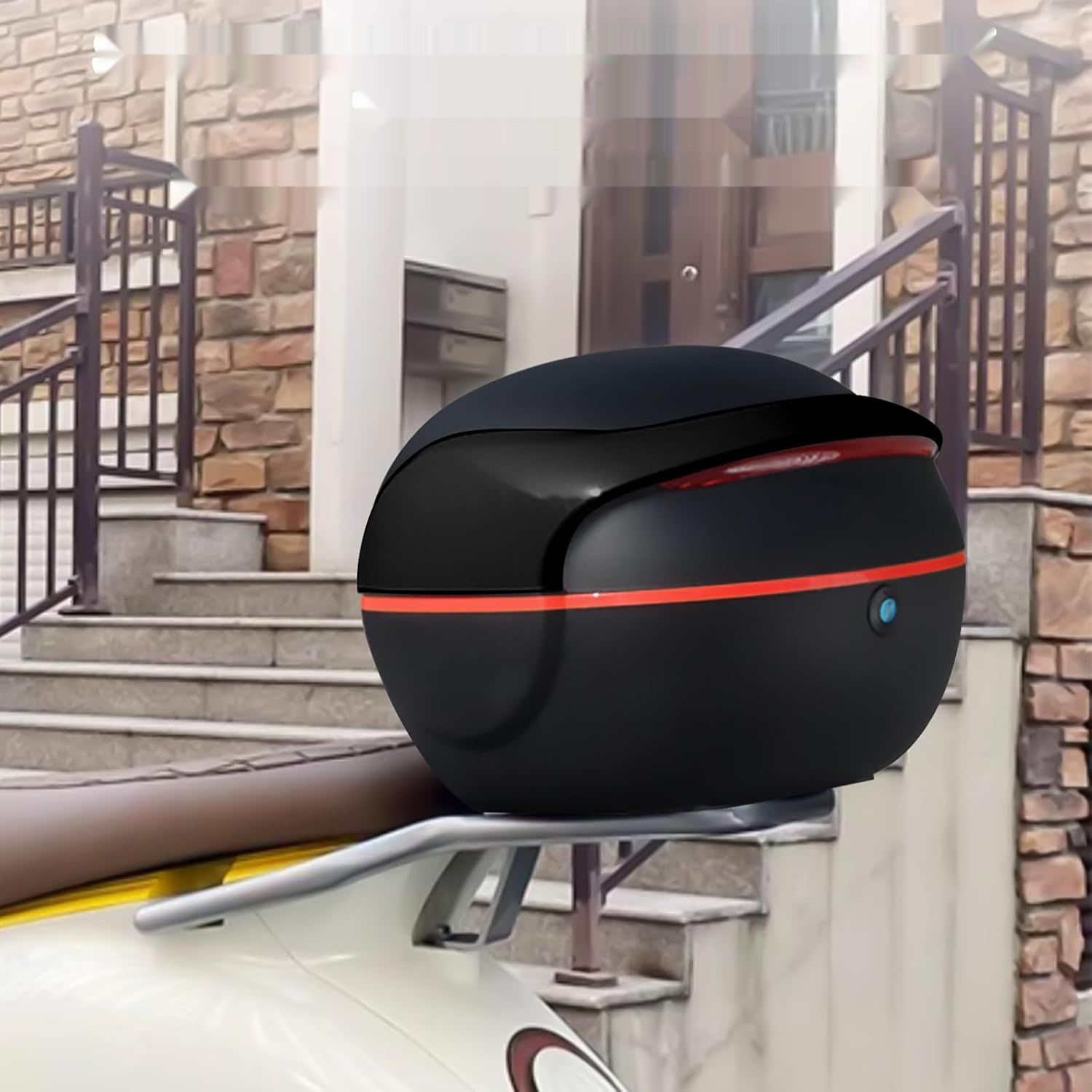 LGVOA Topcase Bagażnik Motocykla, Kufer Górny na Skuter, Motocykl