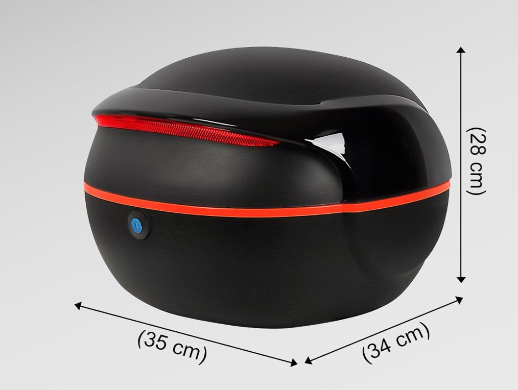 LGVOA Topcase Bagażnik Motocykla, Kufer Górny na Skuter, Motocykl