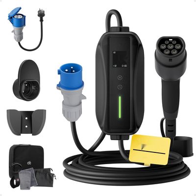 Kabel ładowania Typu 2 Wtyczka CEE 7.4 kW [1-fazowy | 6 m | 6-32 A]