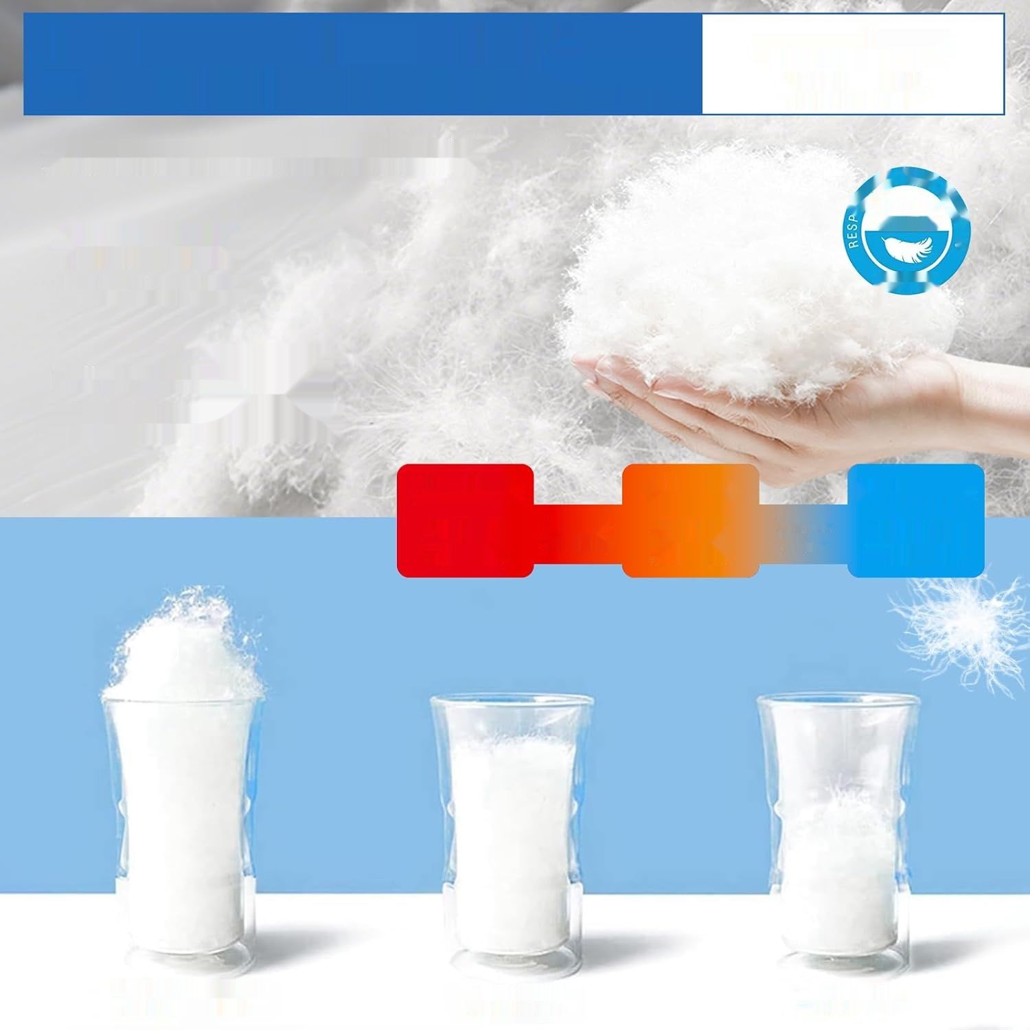 QEZER Śpiwór puchowy - 5 ℃, 3~4 Sezony Ultralekki 660 FP
