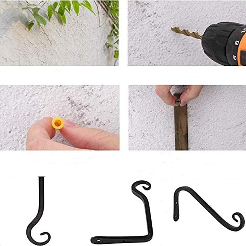 Wieszak ścienny do zawieszania doniczek - dekoracyjny prosty wieszak do roślin