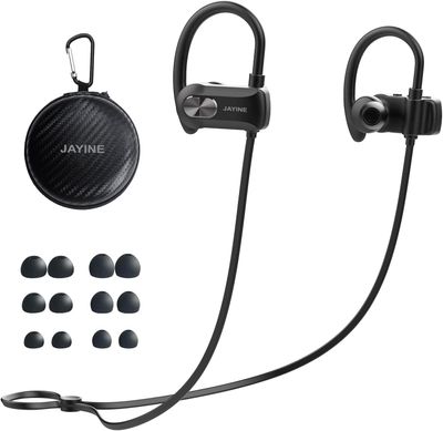 Słuchawki Bluetooth w uchu, bezprzewodowe słuchawki z mikrofonem, czas odtwarzania 24 godziny, słuchawki Bluetooth, 5,3 HD