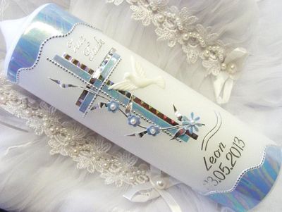 Świeca do chrztu świeca komunijna chłopcy dziewczynki 250/70 mm