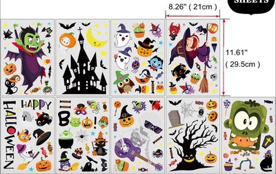 Halloween naklejki na okno