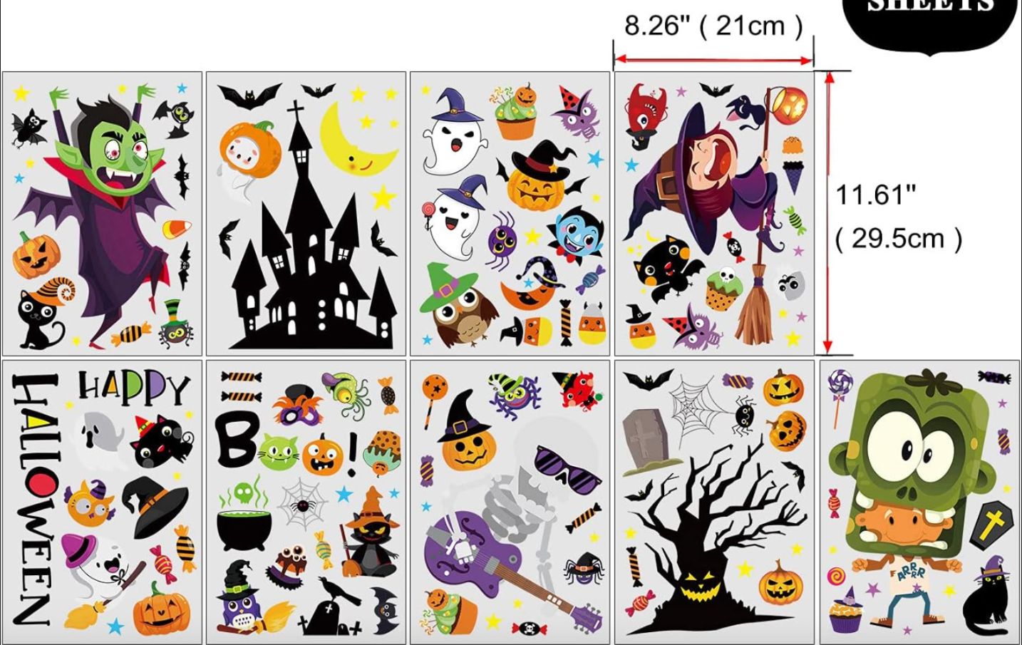 Halloween naklejki na okno