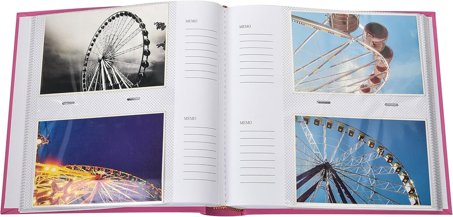 Arpan album na notatki na 200 zdjęć, 10 x 15 cm, 23 x 23 cm, Hot Pink