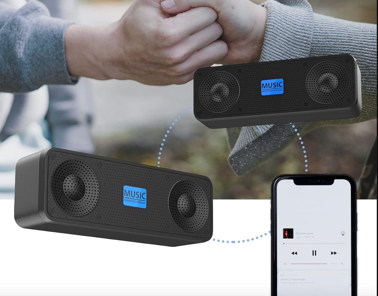 Przenośny bezprzewodowy głośnik Bluetooth Sonkir z pojedynczym głośnikiem 5 W