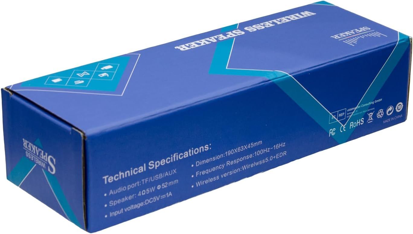 Przenośny bezprzewodowy głośnik Bluetooth Sonkir z pojedynczym głośnikiem 5 W