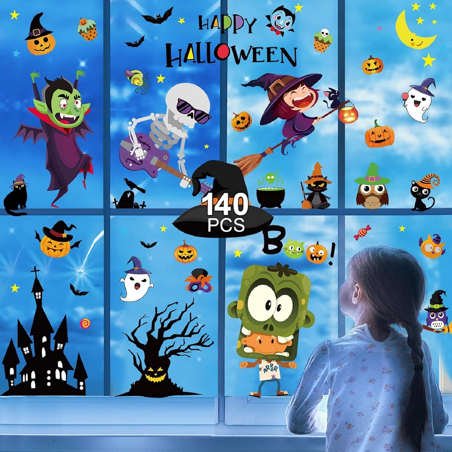 Halloween naklejki na okno