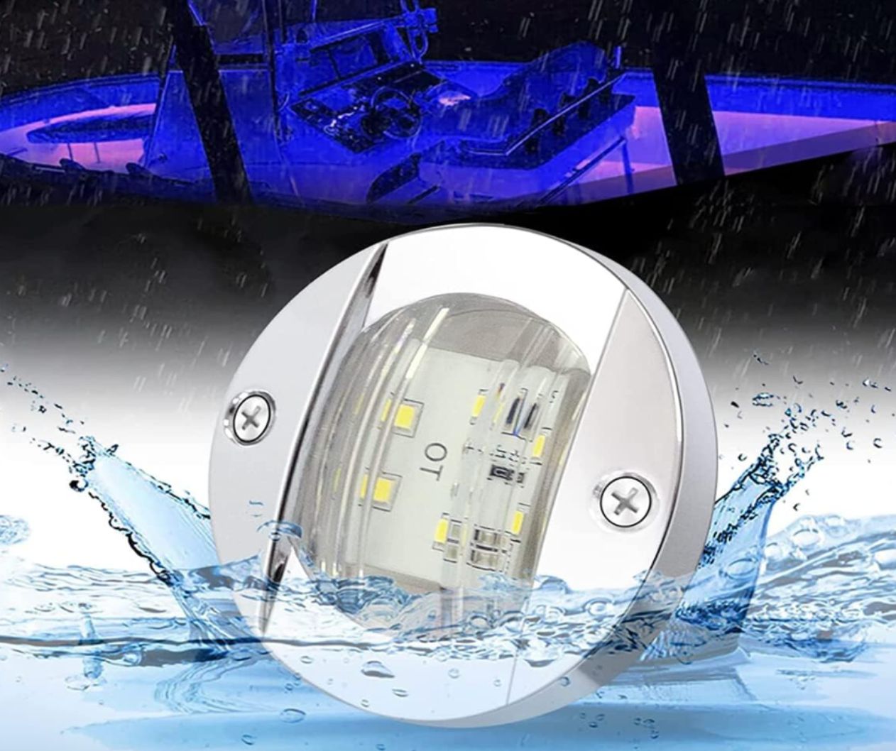 Greluma 4 sztuki Oświetlenie LED do łodzi morskich