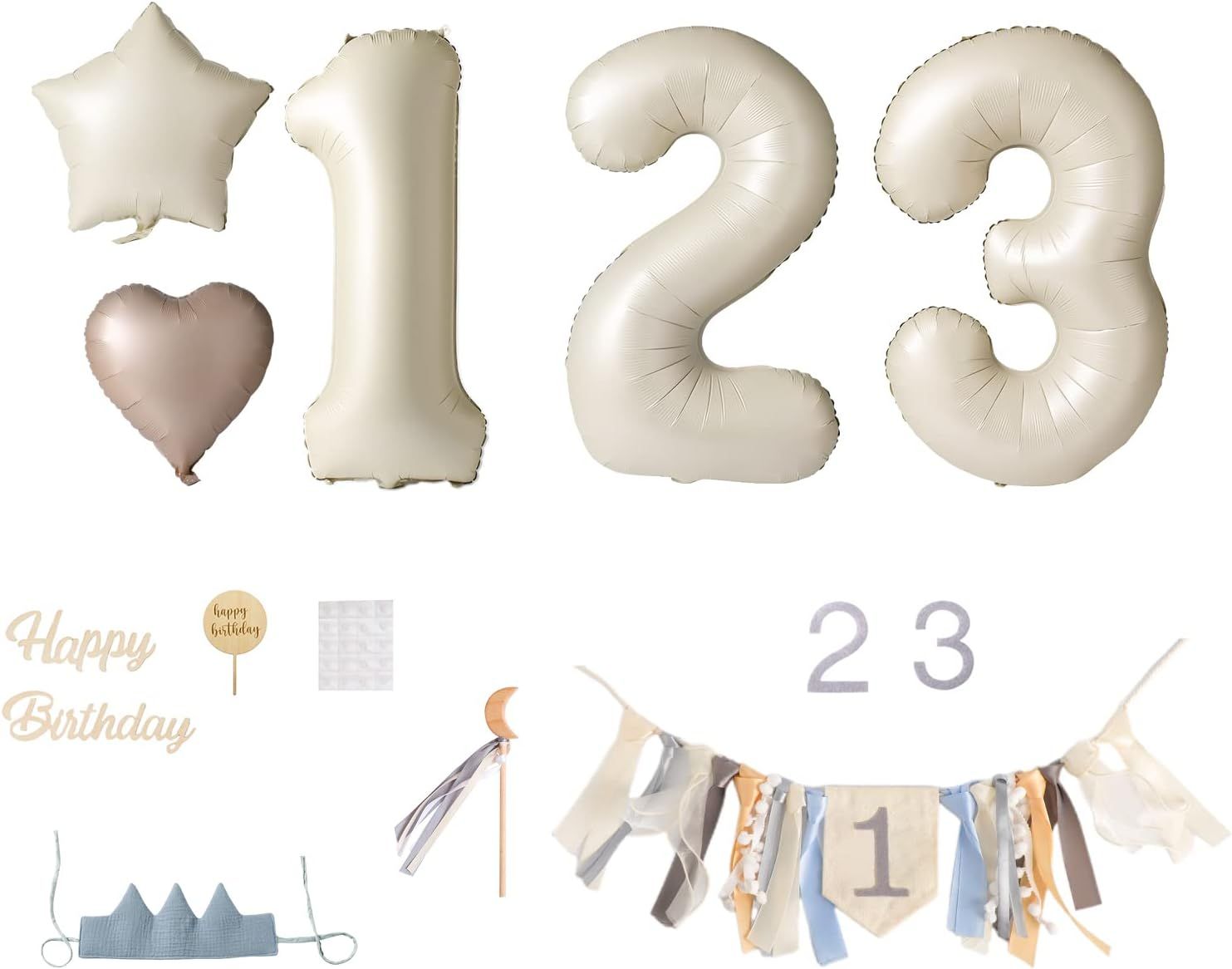 Youuys Dekoracja urodzinowa dla chłopca i dziewczynki, dekoracja urodzinowa