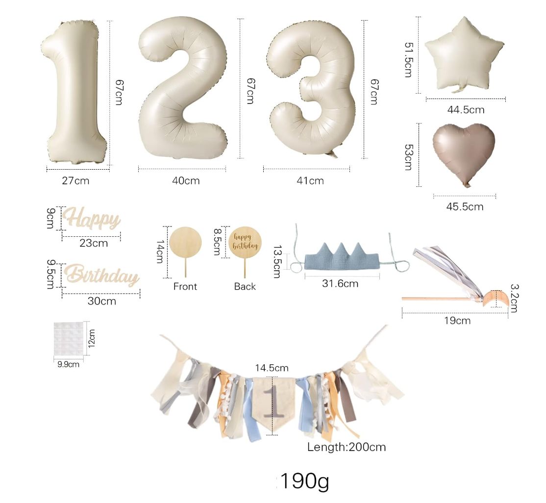 Youuys Dekoracja urodzinowa dla chłopca i dziewczynki, dekoracja urodzinowa