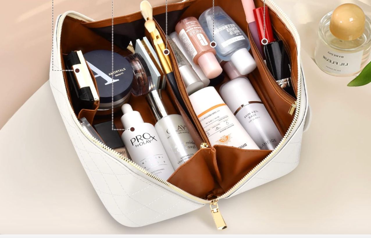 VOBUKE damska kosmetyczka wodoodporna skóra PU