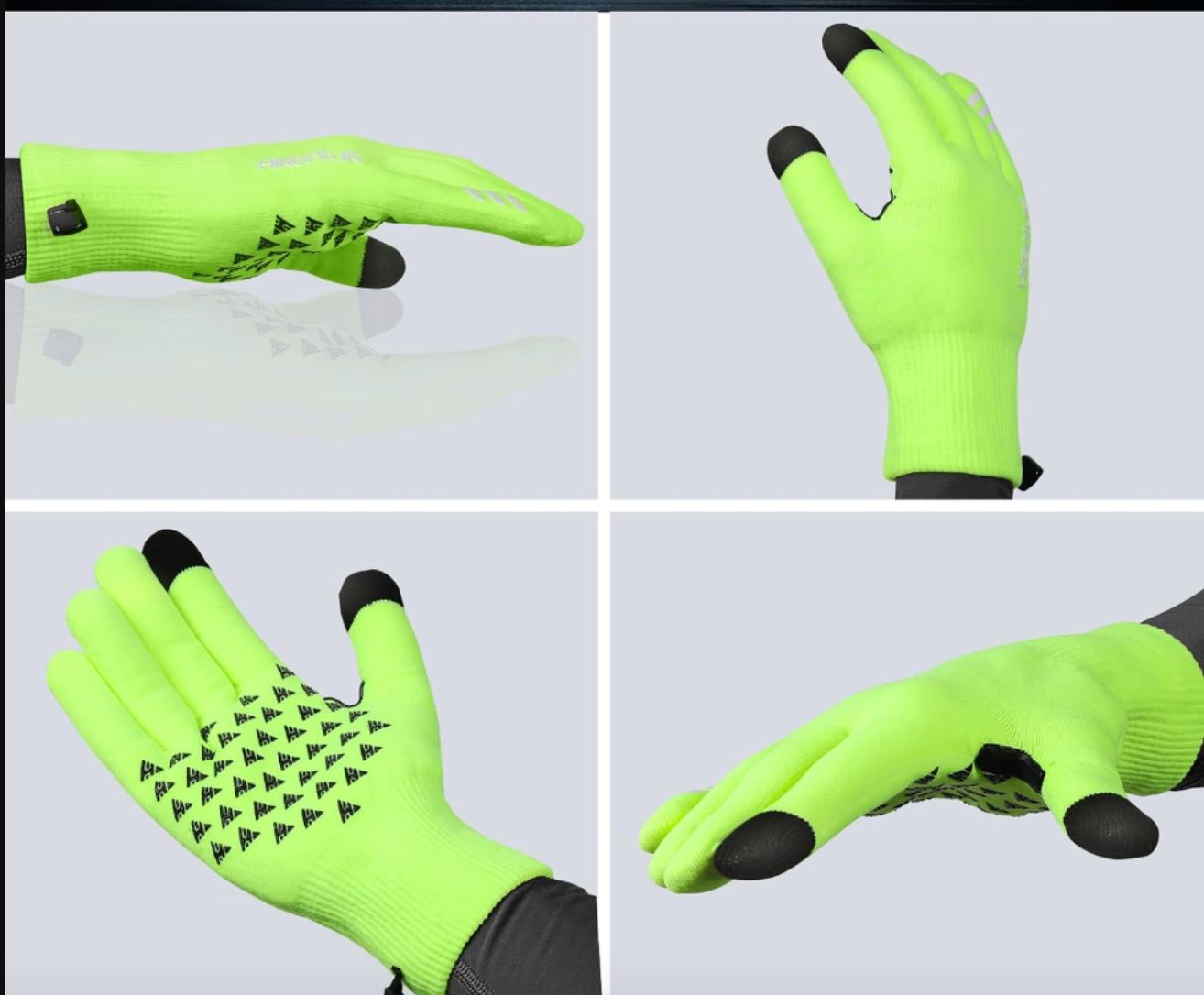 HIKENTURE Dziergane rękawiczki rowerowe, zimowe, wodoszczelne