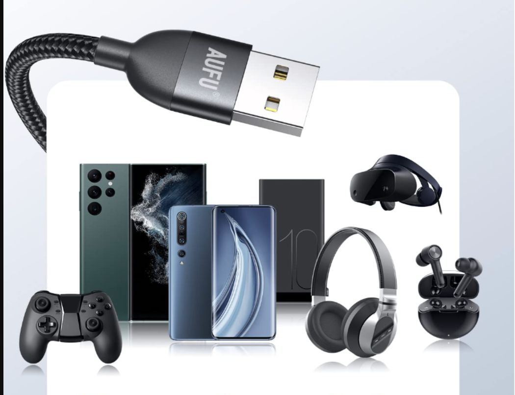 AUFU Magnetyczny kabel do ładowania, 5 pinów [2 m + 2 m + 2 m]