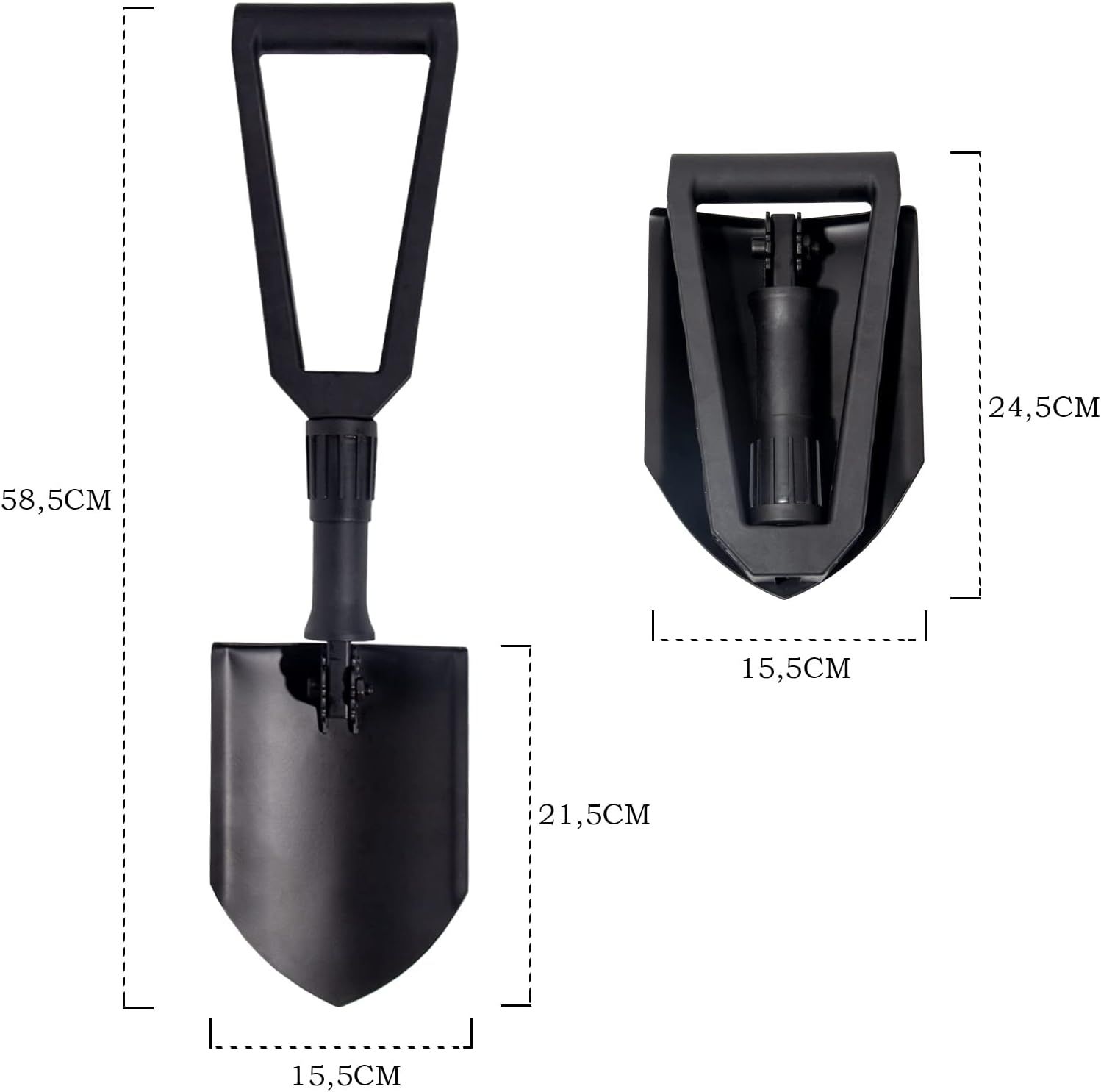 Składana łopatka ze stali